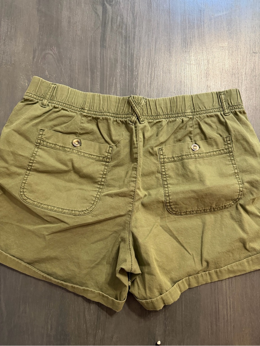 Sonoma Olive Green Drawstring Shorts Size Large - Picture 3 of 3